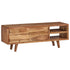 Swen Studio -  TV Cabinet Solid Acacia Wood with Carved Doors 117x30x40 cm